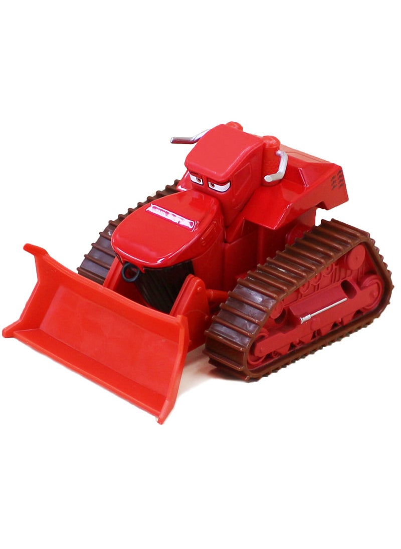 1 x 5 pcs Alloy Bullfighter Excavator Toy Car Model for Kids Red bulldozer