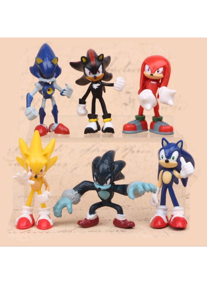 1 x 5 pcs Sonic Mouse Figurine Toy Model Collection 2 generation ultrasonic mouse