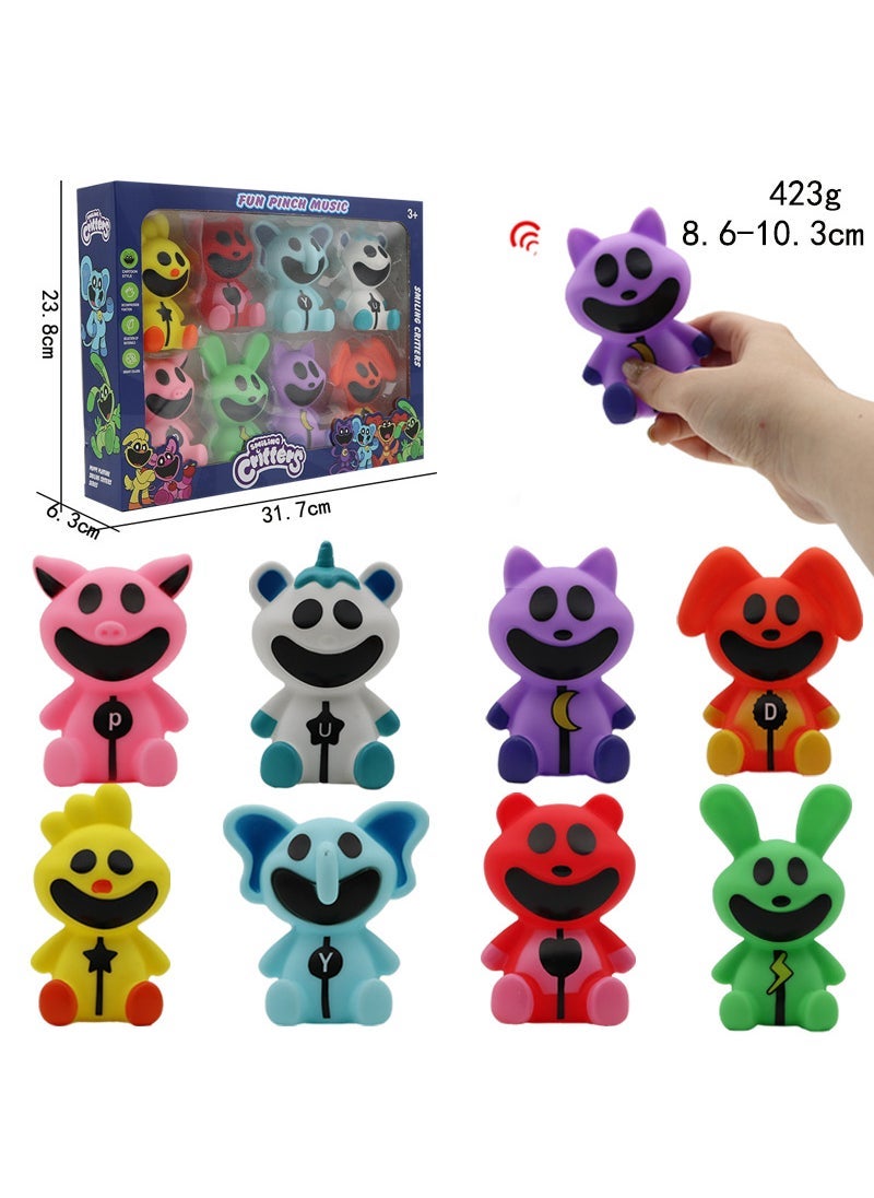 Cute Smiling Animal Figurines 3-4.5 Inch G445457 Smile Animal Glue with Whistle 8 (423g): Window Box