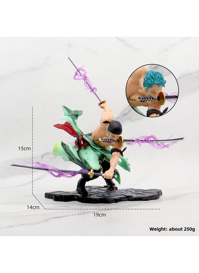 Boxed Anime Figure Set Zoro Naruto Home Decor Solon Three Thousand World (Bags)