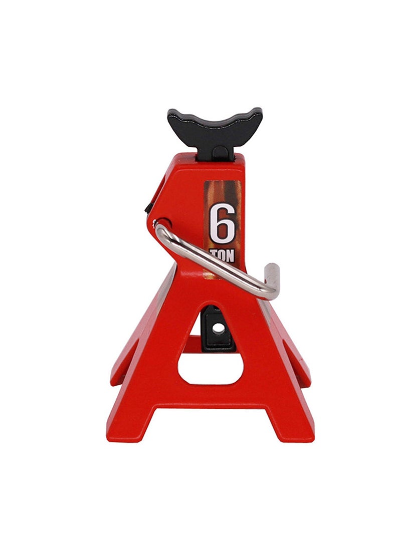 1 x 5 pcs 1:10 Scale Metal Jack Stands for SCX10 D90 CC01 TRX4 6T Red