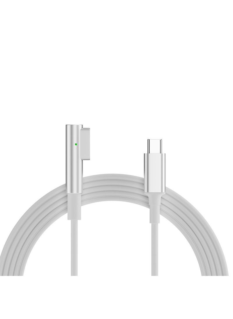 1 x 5 pcs PD Fast Charge Type-C to MagSafe 2 Compatible MacBook Air Magnet Power Cable C revolution L head line 100W