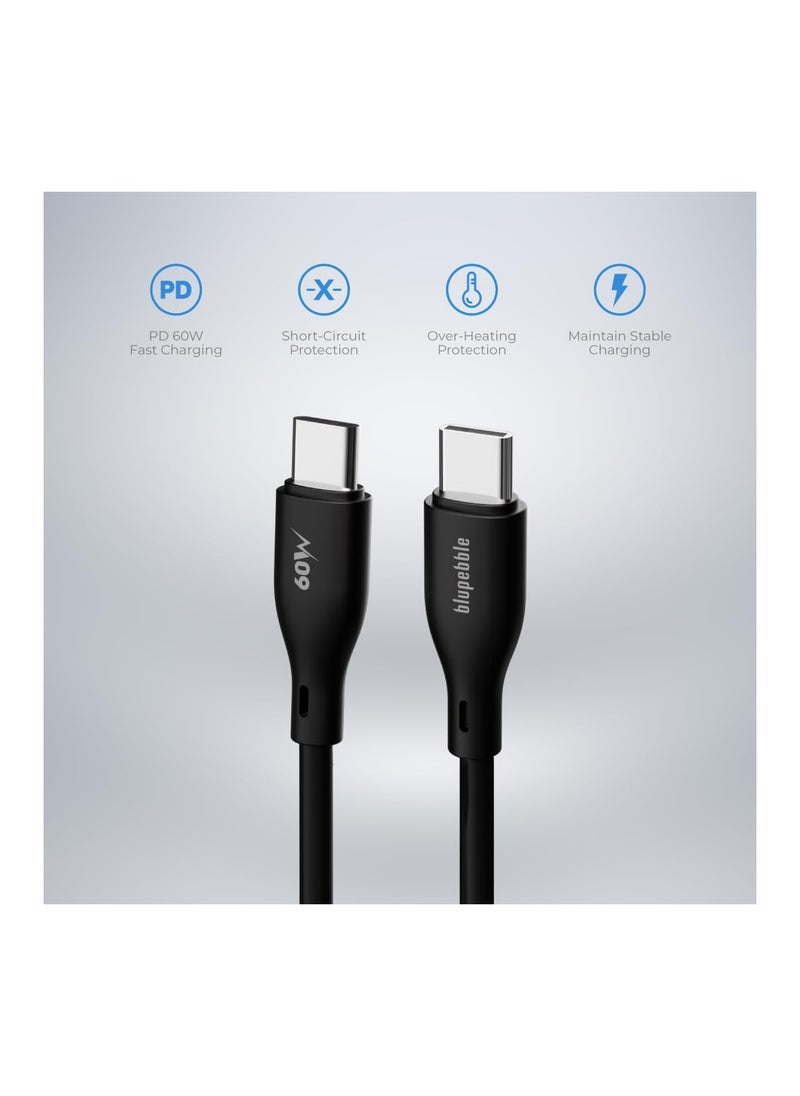 Blupebble PowerFlow PD60W USB-C to USB-C Cable