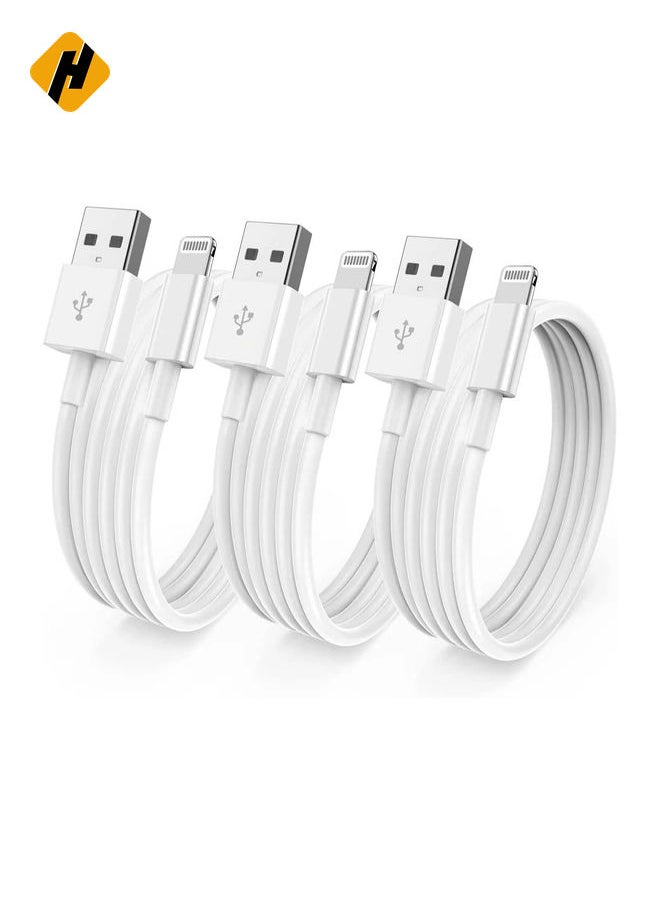 3 Pack [ Apple MFi Certified ] iPhone Charger 10ft, Long Lightning to USB Cable 10 Feet, Fast Apple Charging Cable Cord 10 Foot for iPhone 14 Pro/14 Max/13 Pro Max/12 Mini/11Pro/11/XS/XR/8/7/6s/iPad