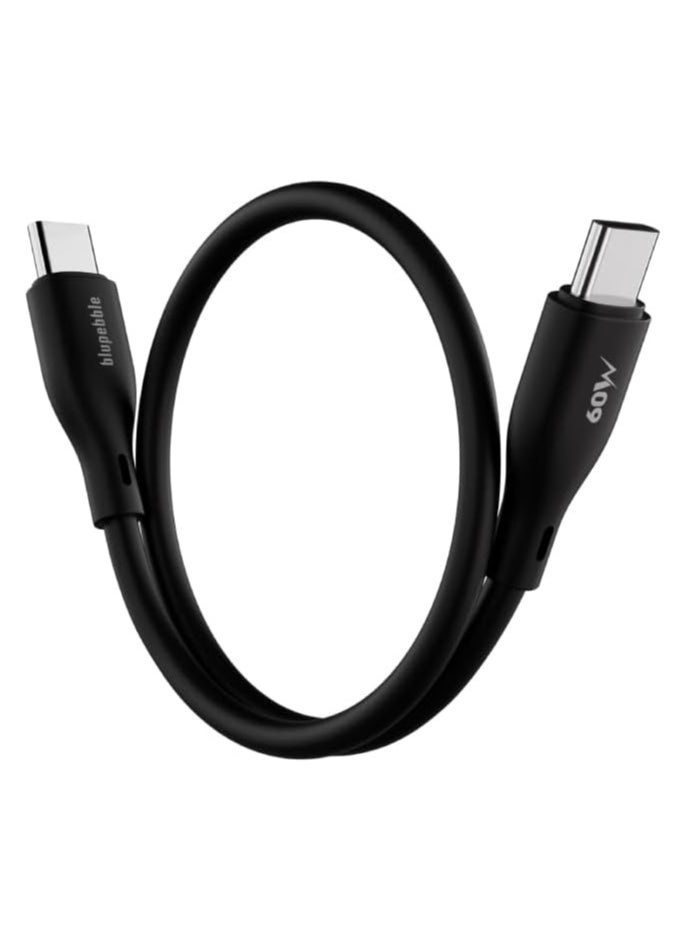 Blupebble PowerFlow PD60W USB-C to USB-C Cable-20 CM