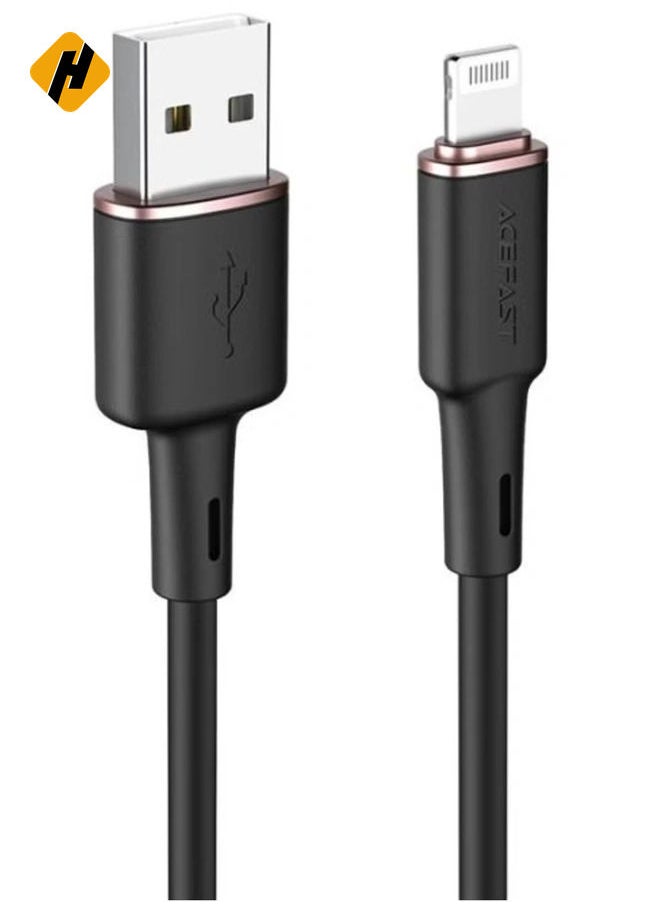 C2-02 USB-A to Lightning Silicone Charging and Data Cable - 1.2M