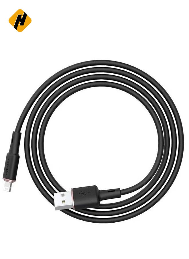 C2-02 USB-A to Lightning Silicone Charging and Data Cable - 1.2M