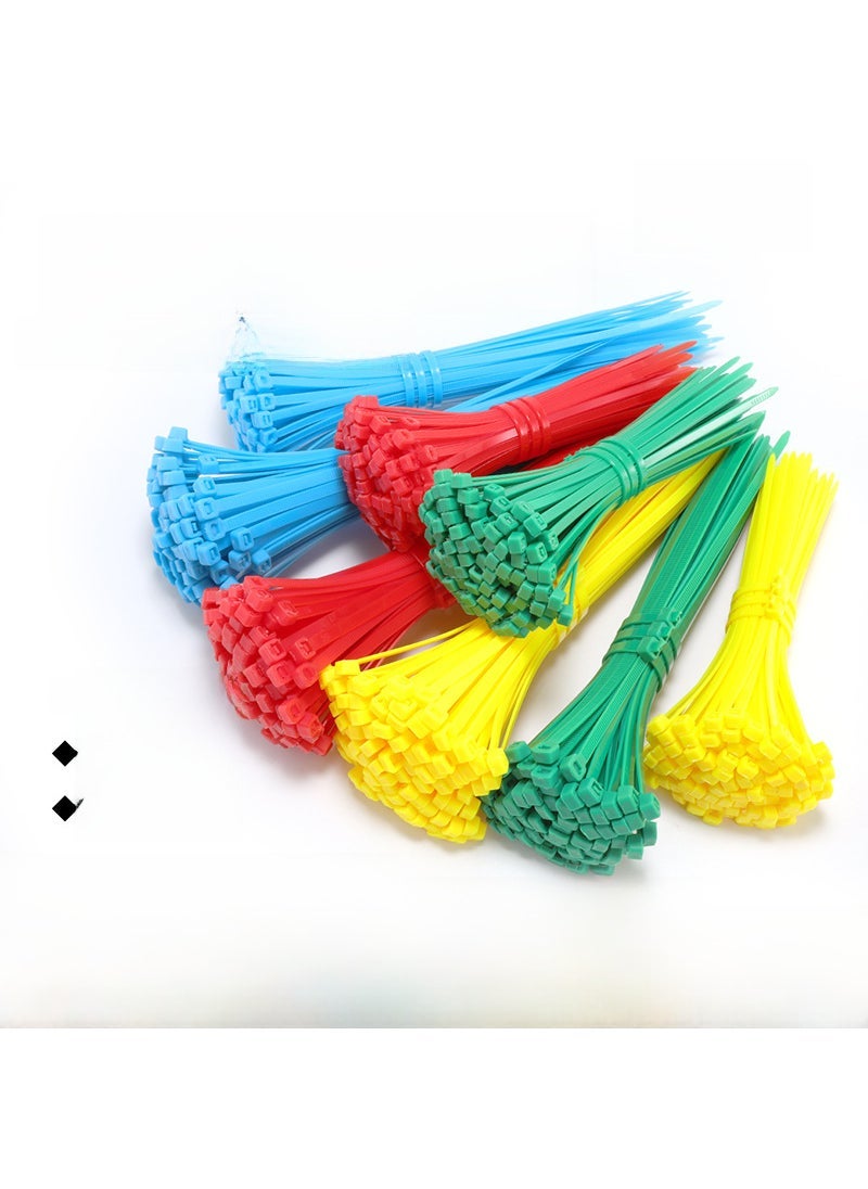 Colorful Self-Locking Nylon Cable Ties 4x150/200/5x300 Green 4*150GB 3.6mm wide 100