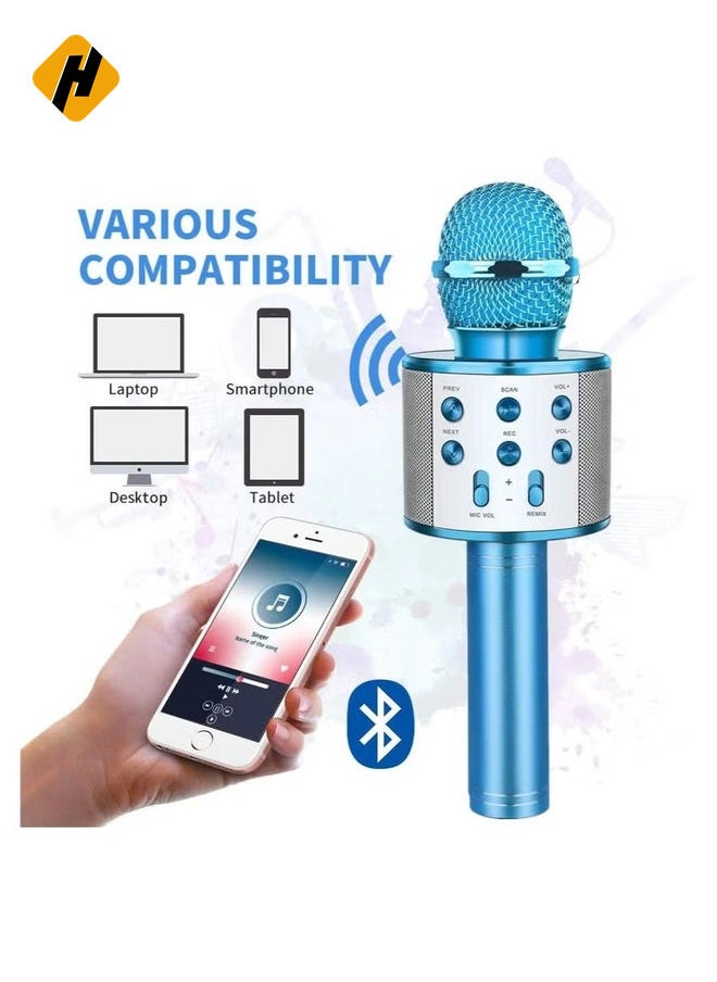 Wireless Bluetooth Karaoke Microphone,Rechargeable Kids Microphone Karaoke Machine,Professional Handheld Karaoke Mic Speaker Home KTV Kids Birthday Party