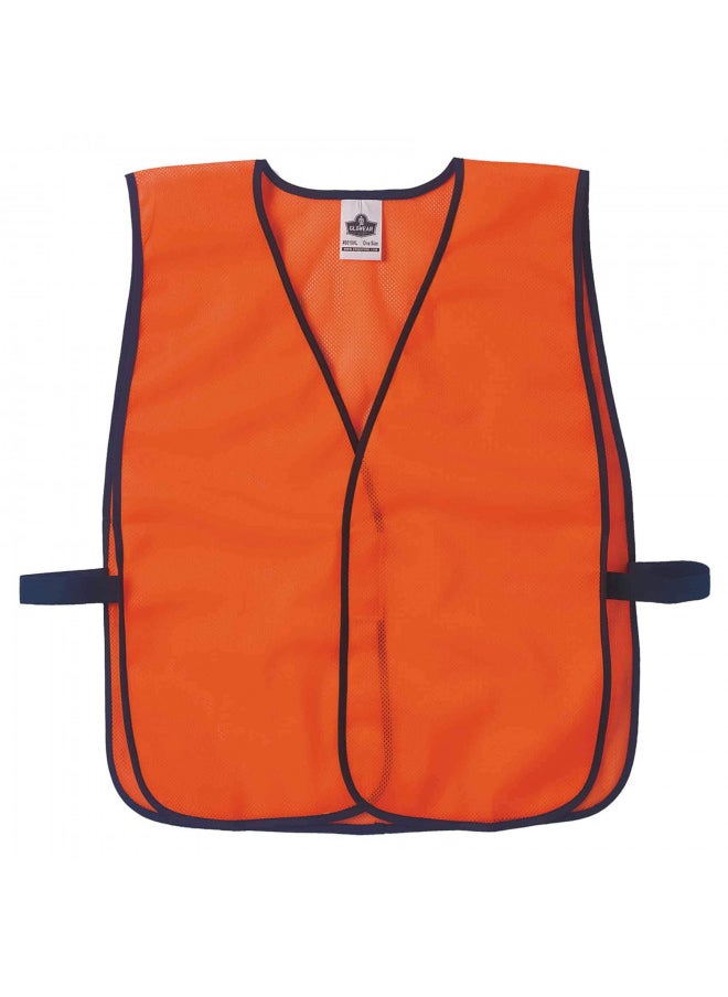 Ergodyne GloWear 8010HL Non-Certified High Visibility Vest, One Size, Orange