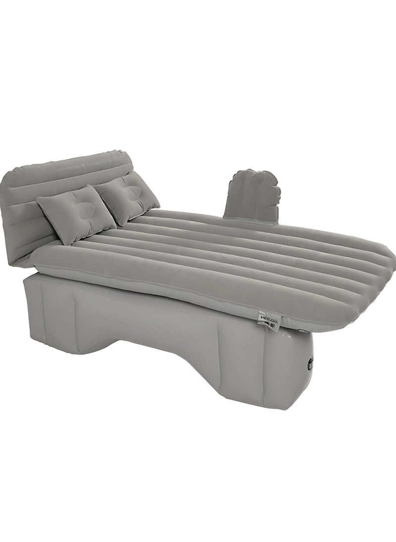 Inflatable Mattress with Pump Portable Outdoor Air Mattress Foldable Single Thickened Flocking Mattress for Outdoor and Home