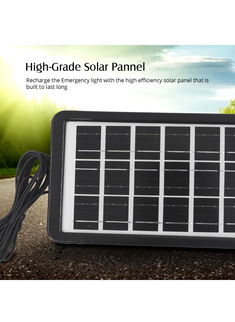 Rechargeable Lantern Emergency Light With USB Charger Function And Solar Charger Jack 3 Sides Light Working Time 9-18 Hours
