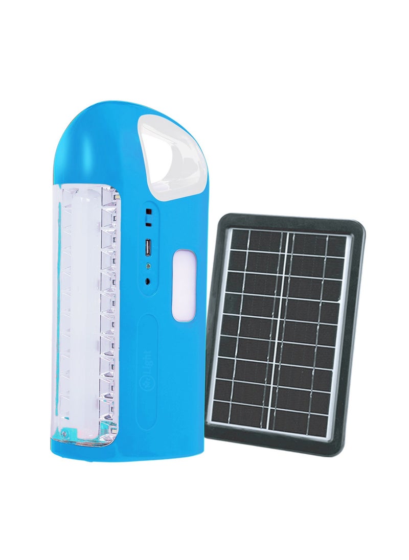 Rechargeable Lantern Emergency Light With USB Charger Function And Solar Charger Jack 3 Sides Light Working Time 9-18 Hours