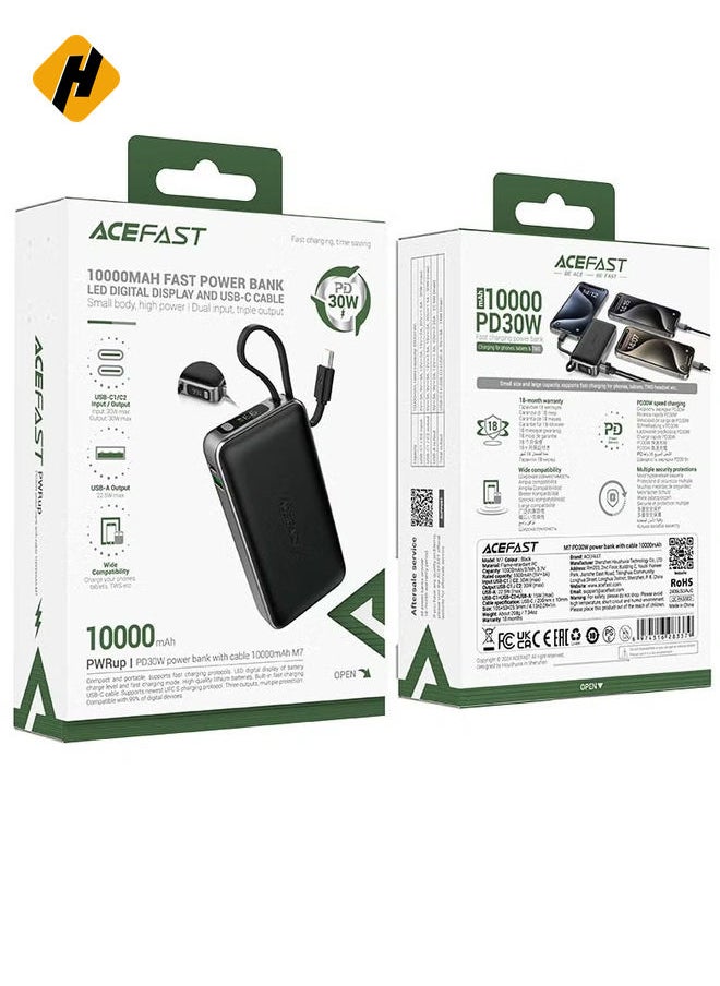 Fast Charge Power Bank M7 PD 30W - 10,000mAh