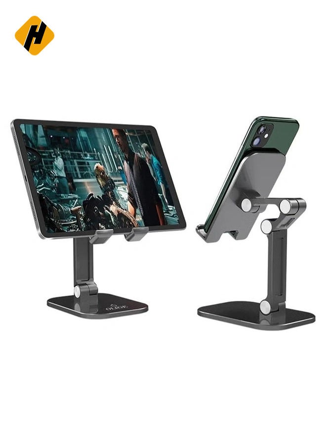 Phone Stand Adjustable Mobile Phone Holder Desktop Tablet Mount Compatible with iPhone 12/12 Pro Max 11 Pro Max XS XR, iPad Pro, Galaxy S20 Ultra S10 Plus S9 Note 10 Note 9,