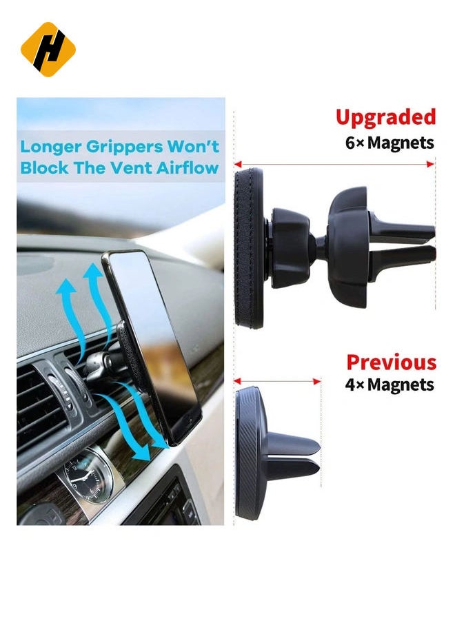 Car Air Vent Magnetic Phone Holder,360 Degree Rotation Mobile Car Mount Compatible with iPhone 13 Mini/iPhone 13/13 Pro / 13 Pro Max/iPhone 12 Series