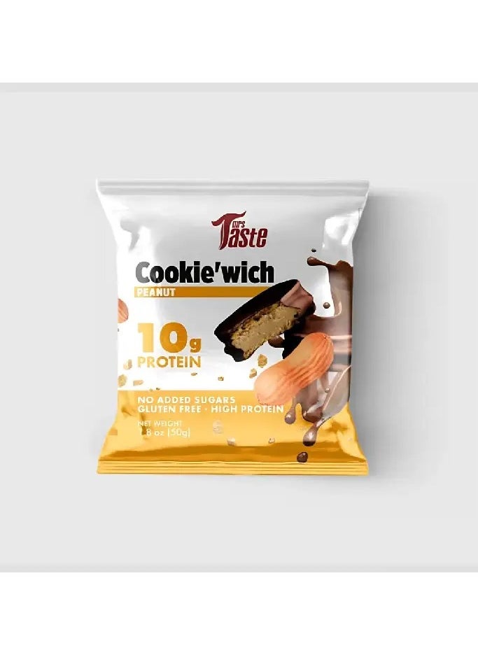 Mrs Taste Cookie’wich with 10g Protein, No Added Sugars, Gluten Free 10 x 50 gm