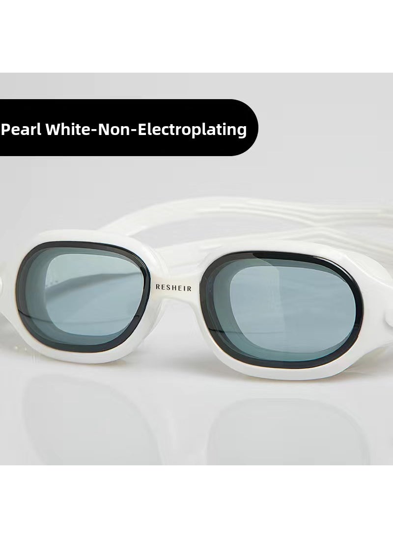 1 x 5 pcs Fashion Rxel Swim Goggles Anti-Fog Waterproof White-non-plated