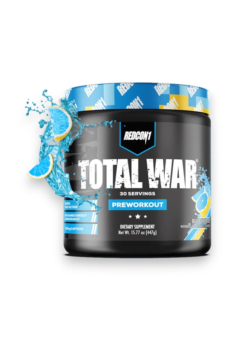 Total War Pre -Workout, Blue Lemonade Flavour, 30 Servings