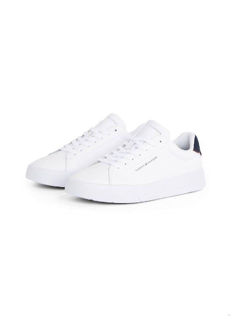 Men's Th Court Sneakers - Leather, White