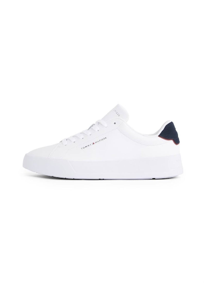 Men's Th Court Sneakers - Leather, White