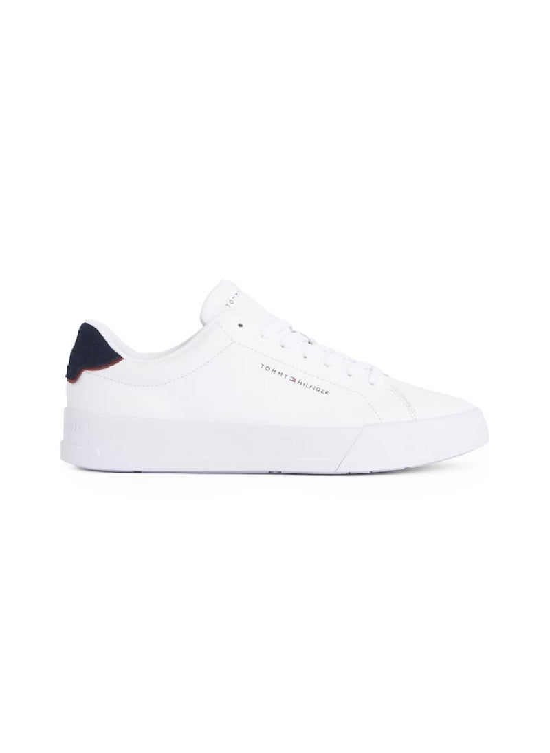 Men's Th Court Sneakers - Leather, White