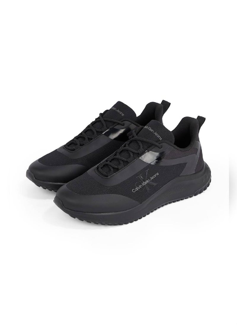 Men's Runner Low Top Trainers - Polyester, Black