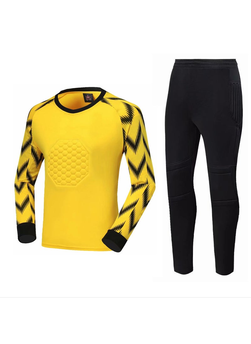 New Goalkeeper Kit Long Pants Protective Gear Yellow