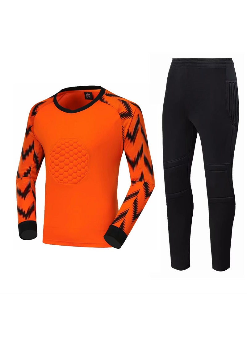 New Goalkeeper Kit Long Pants Protective Gear Orange