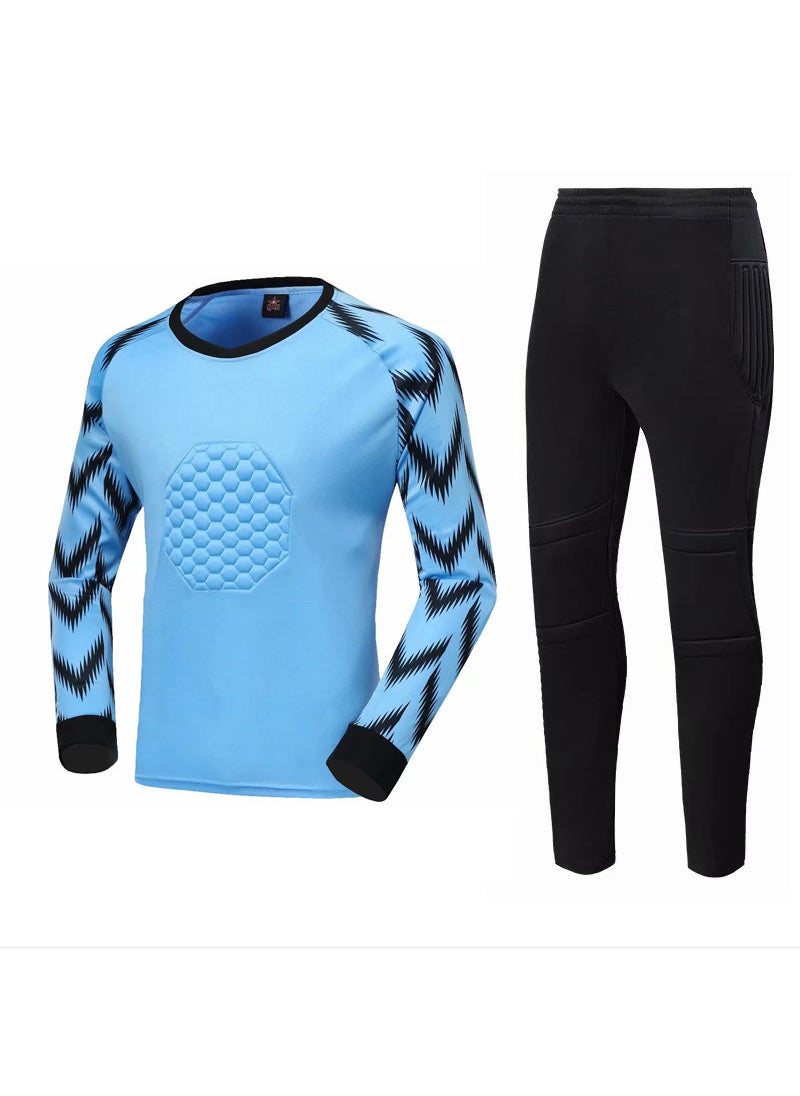 New Goalkeeper Kit Long Pants Protective Gear Blue