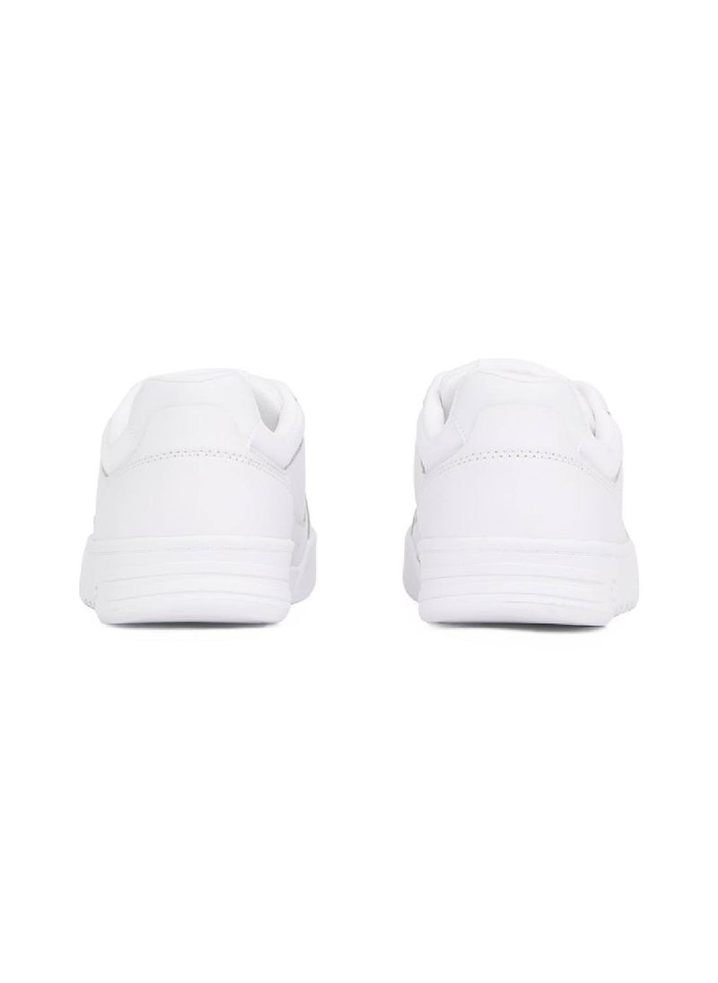 Men's Cupsole Trainers - Leather, White