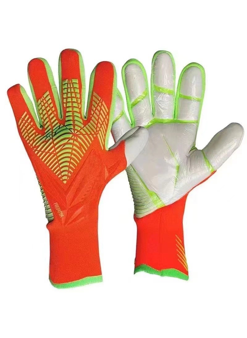 Professional Goalie Gloves Breathable Anti-Slip Orange