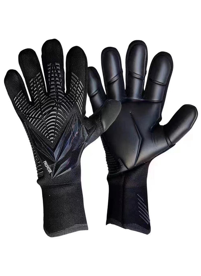 Professional Goalie Gloves Breathable Anti-Slip Black