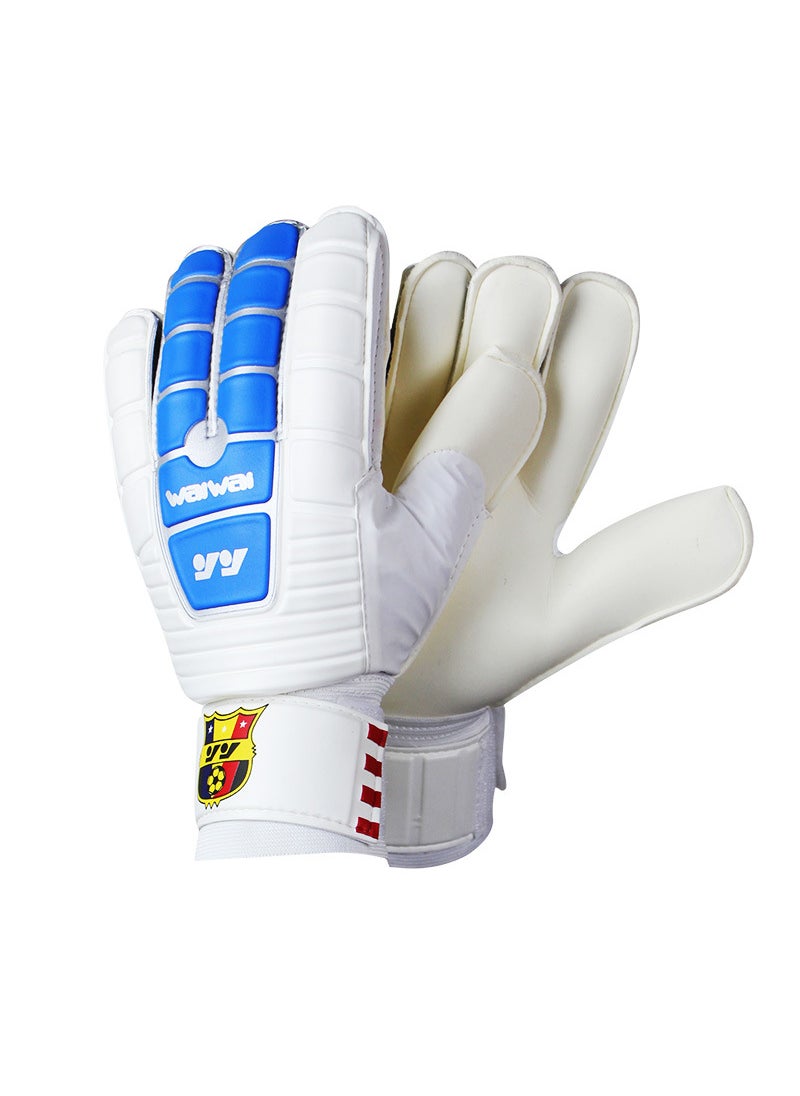 Thickened Latex Goalkeeper Gloves Non-slip Breathable Blue