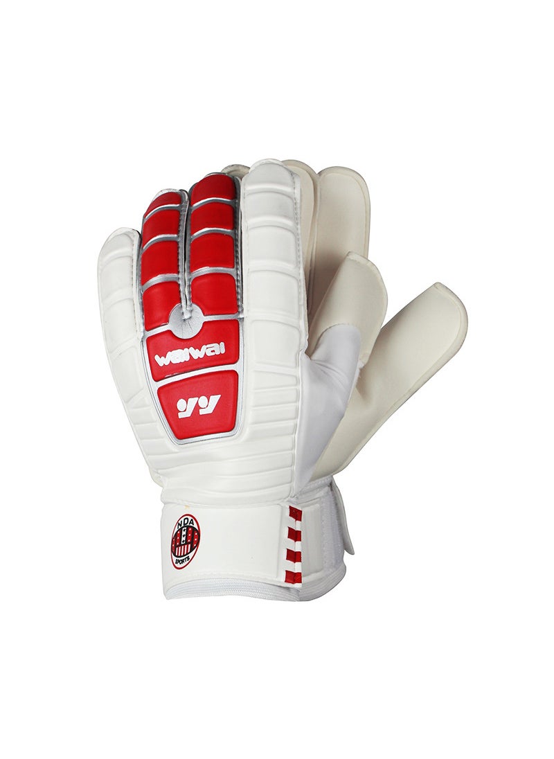 Thickened Latex Goalkeeper Gloves Non-slip Breathable Red