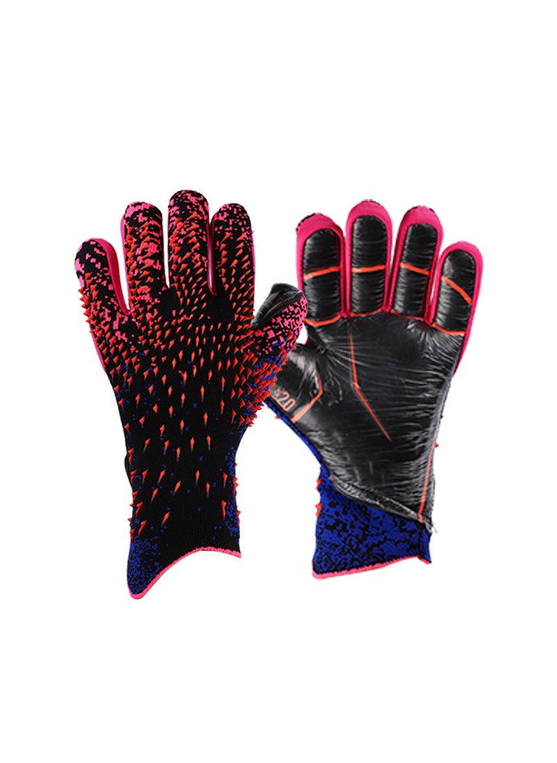 Thick Latex Goalkeeper Gloves for Kids  Adults Red