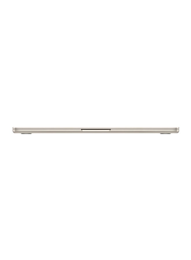 New 2024 MacBook Air MC8J4 13-inch Display, Apple M3 Chip 8-Core CPU 8-Core GPU Processor/16GB RAM/256GB SSD/Intel UHD Graphics English/Arabic Starlight