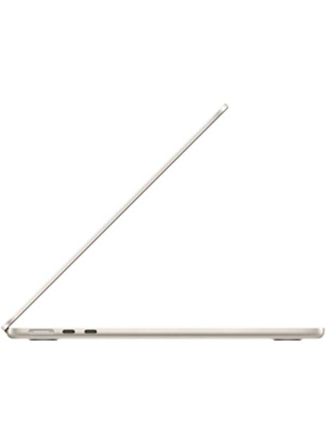 New 2024 MacBook Air MC8J4 13-inch Display, Apple M3 Chip 8-Core CPU 8-Core GPU Processor/16GB RAM/256GB SSD/Intel UHD Graphics English/Arabic Starlight