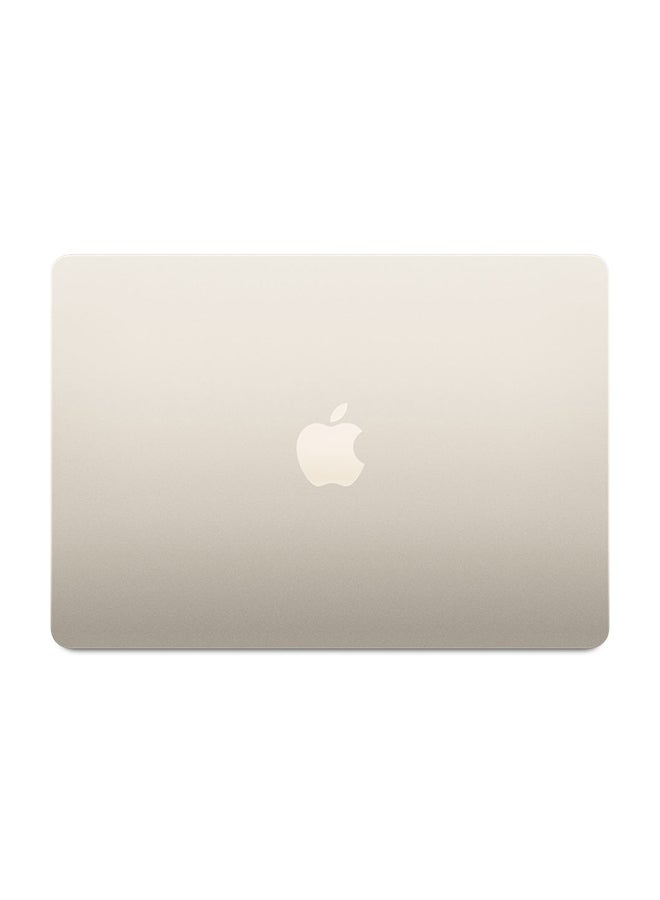 New 2024 MacBook Air MC8J4 13-inch Display, Apple M3 Chip 8-Core CPU 8-Core GPU Processor/16GB RAM/256GB SSD/Intel UHD Graphics English/Arabic Starlight