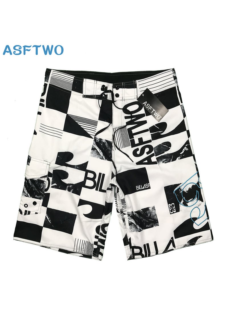 2020 Summer Mens Quick Dry Surfing Beach Pants ASFTWO Casual Shorts Cross-border E-Commerce Advantage Blue