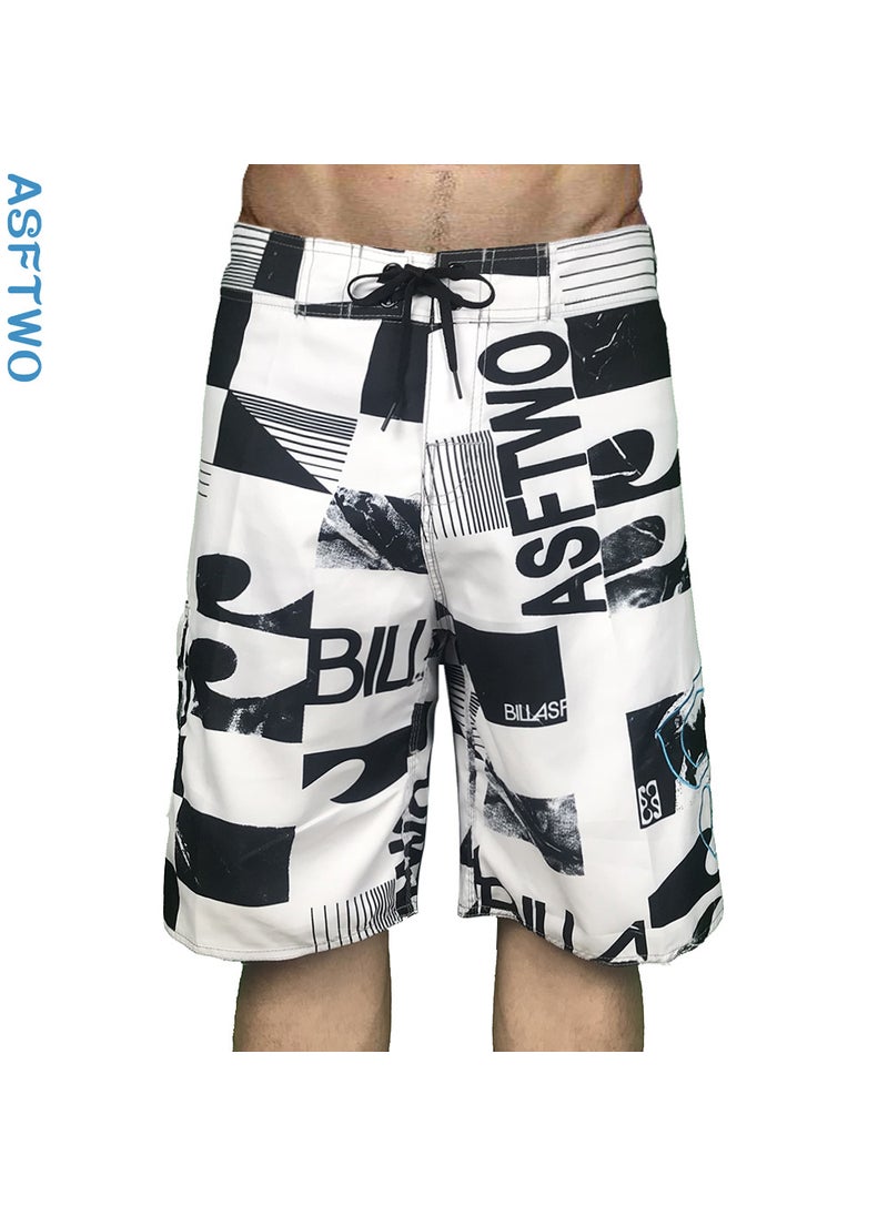 2020 Summer Mens Quick Dry Surfing Beach Pants ASFTWO Casual Shorts Cross-border E-Commerce Advantage Blue