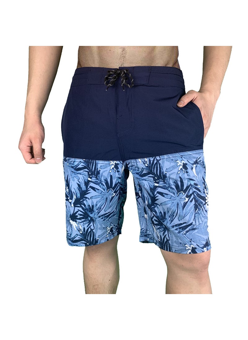 2020 Mens Quick-Dry Surf Shorts Elastic Waterproof Blue