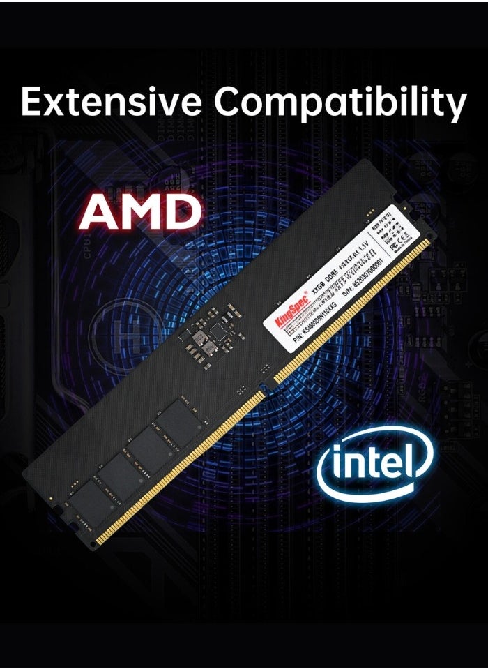 DDR5 16GB Desktop Memory RAM 288-pin DIMM 5600MHz Compatible Intel And AMD System