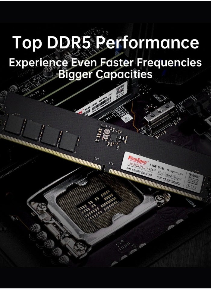 DDR5 16GB Desktop Memory RAM 288-pin DIMM 5600MHz Compatible Intel And AMD System