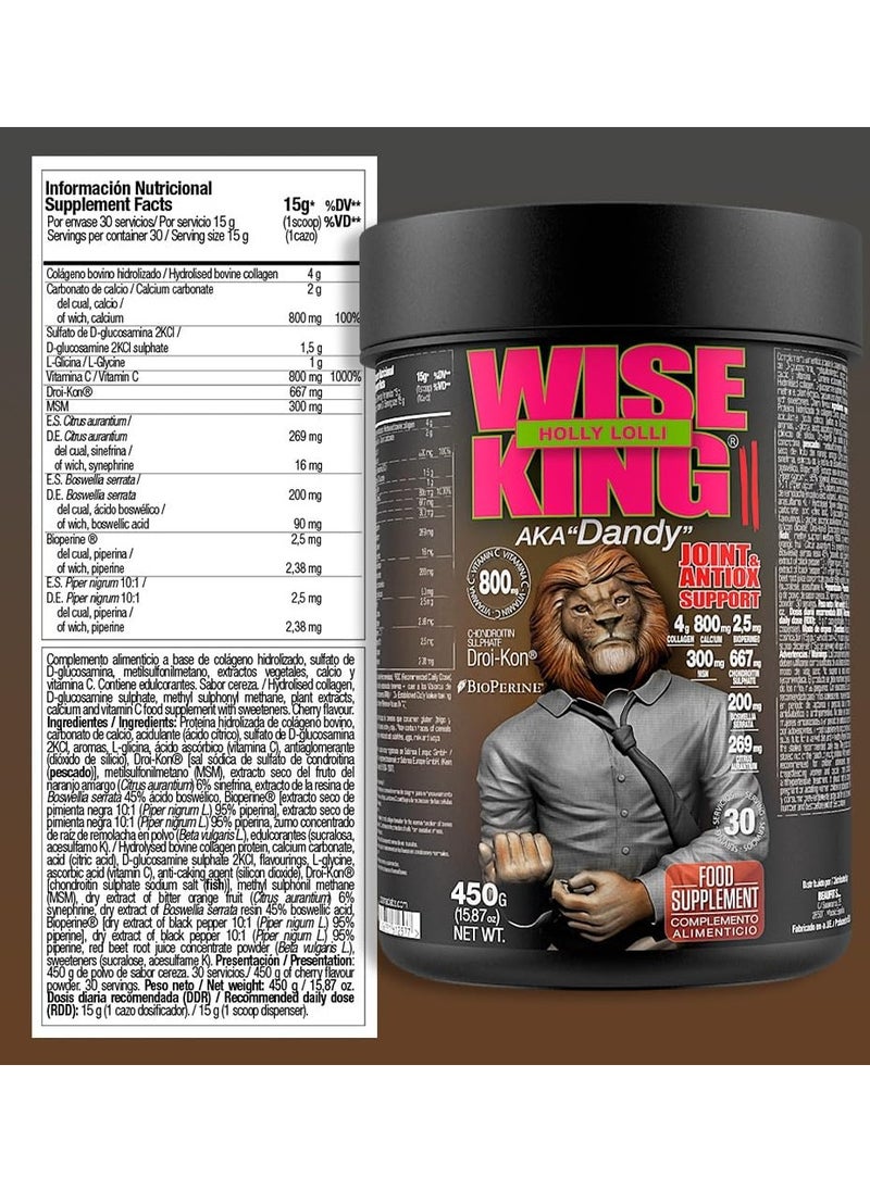 Zoomad Labs, Wise King, Joint & Antiox Support, 450g, Holly Lolli, 30 Servings