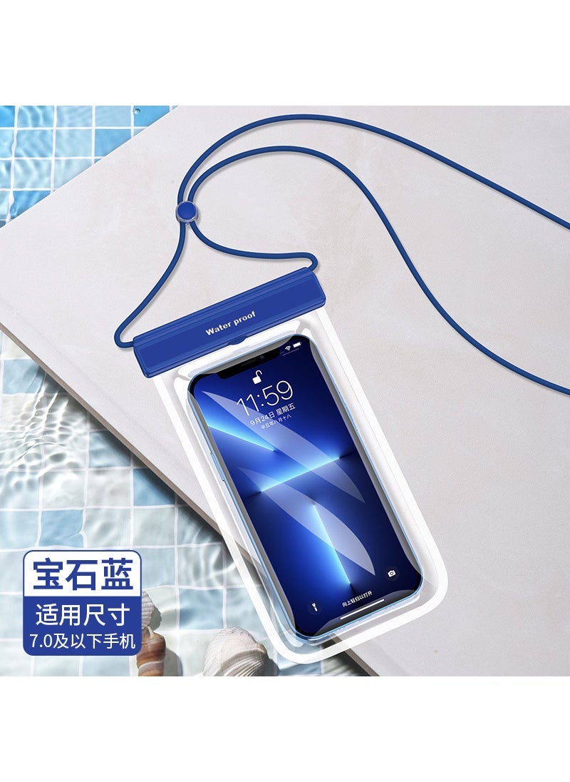 New swimming diving mobile phone waterproof bag tpu touch screen dustproof Waterproof mobile phone bag transparent mobile phone waterproof case grass purple