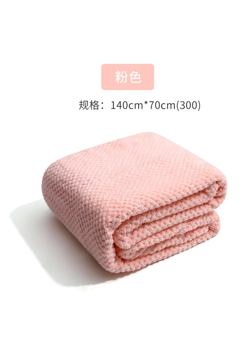 Professional All-Season Cotton Bath Towel for Swimming and Gym Pink 