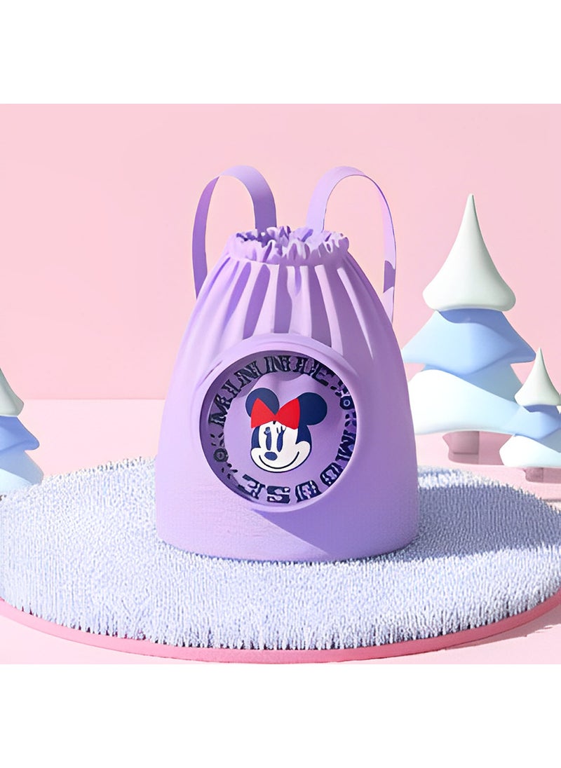 1 x 5 pcs Disney Kids Swim Bag Waterproof Separation Backpack Disney-Purple Minnie 