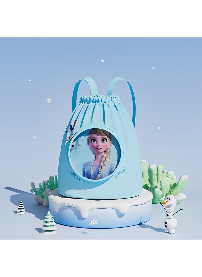 1 x 5 pcs Disney Kids Swim Bag Waterproof Separation Backpack Frozen-Princess Aisha [34.5*37.5cm]]