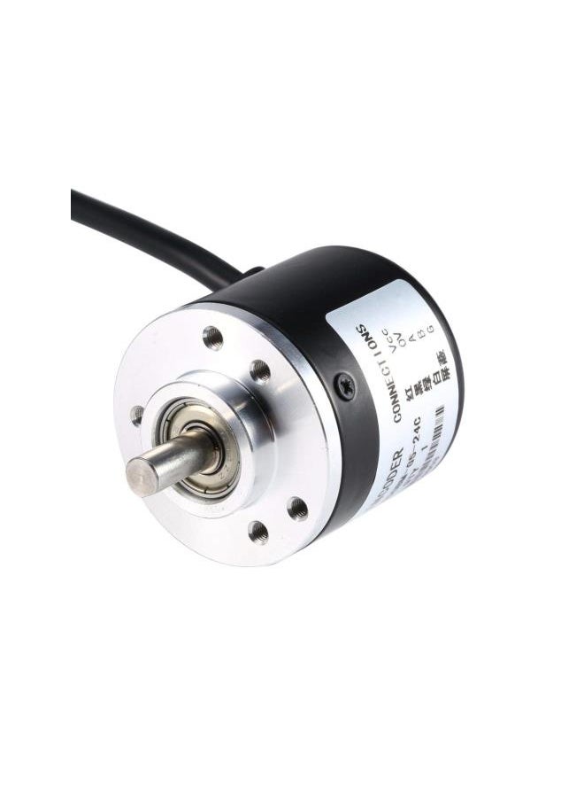 Rotary Encoder, 600P/R Photoelectric Incremental Rotary Encoder 5V-24V AB 2-Phases Shaft 6mm